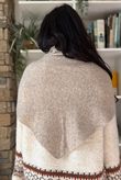Nora Knit Shawl Mocha Marl